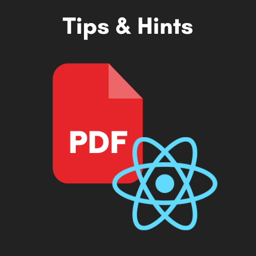 React tips and hints